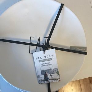 RAE DUNN KITCHEN PLATES (new w/ tags)